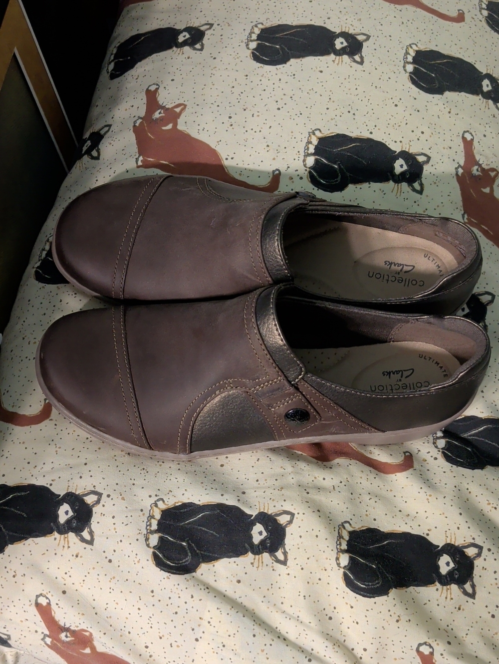 Clarks Women’s Slip-On Loafers — Dark Brown